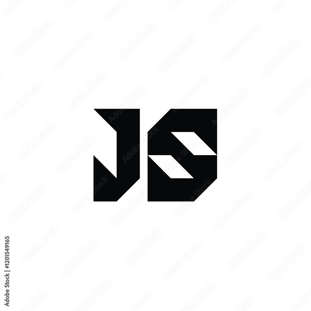 JS monogram logo design letter text name symbol monochrome logotype alphabet character simple logo JS monogram logo design letter text name symbol monochrome logotype alphabet character simple logo