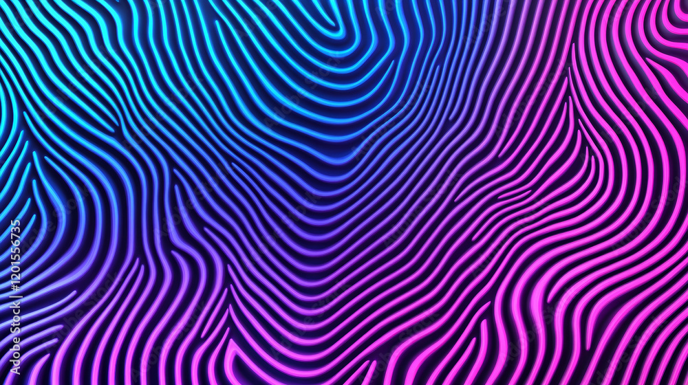 Abstract wavy lines in vibrant blue and pink hues Abstract wavy lines in vibrant blue and pink hues