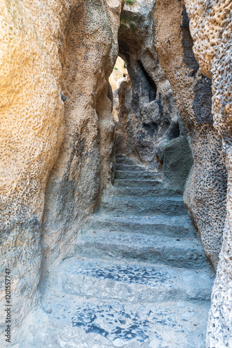 Grotta cave in Havlickovy sady public park in Prague city in Czech republic photo