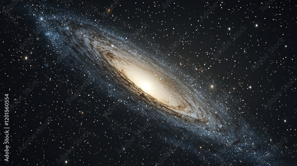 Obraz premium Messier 33: The Triangulum Galaxy, a Spiral Wonder