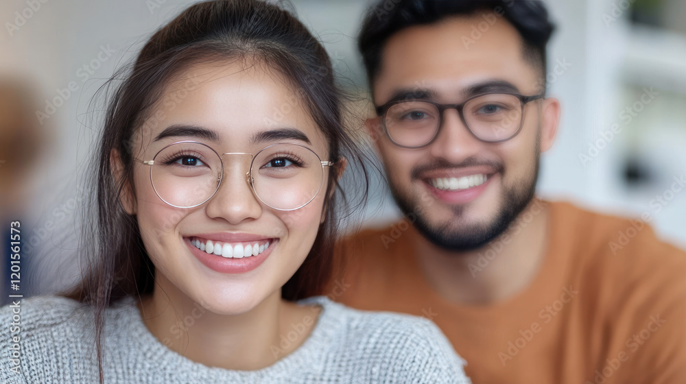 Indonesian young couple having fun together enjoy the moment and falling in love Indonesian young couple having fun together enjoy the moment and falling in love