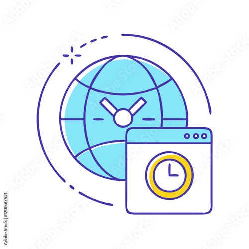 internet lag symbol icon, internet lag symbol vector illustration-simple illustration of internet lag symbol, perfect for internet lag symbol logos and themed design 
