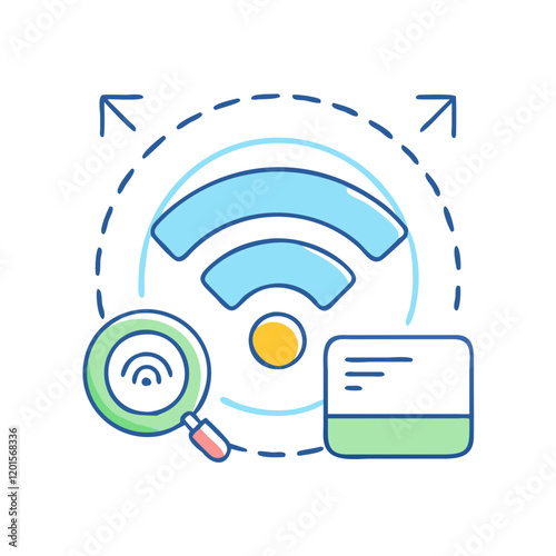 open wi fi network icon, open wi fi network vector illustration-simple illustration of open wi fi network, perfect for open wi fi network logos and themed design 