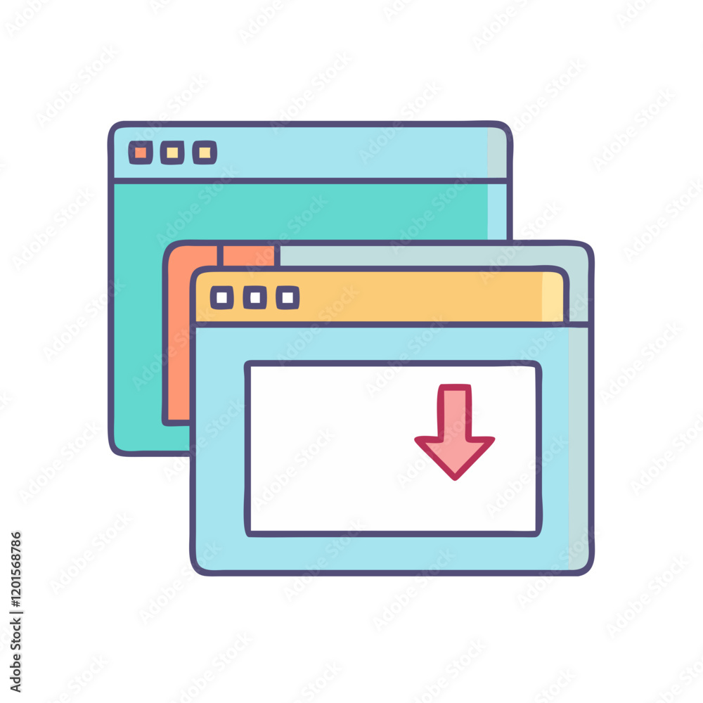 tab overload icon, tab overload vector illustration-simple illustration of tab overload, perfect for tab overload logos and themed design tab overload icon, tab overload vector illustration-simple illustration of tab overload, perfect for tab overload logos and themed design
