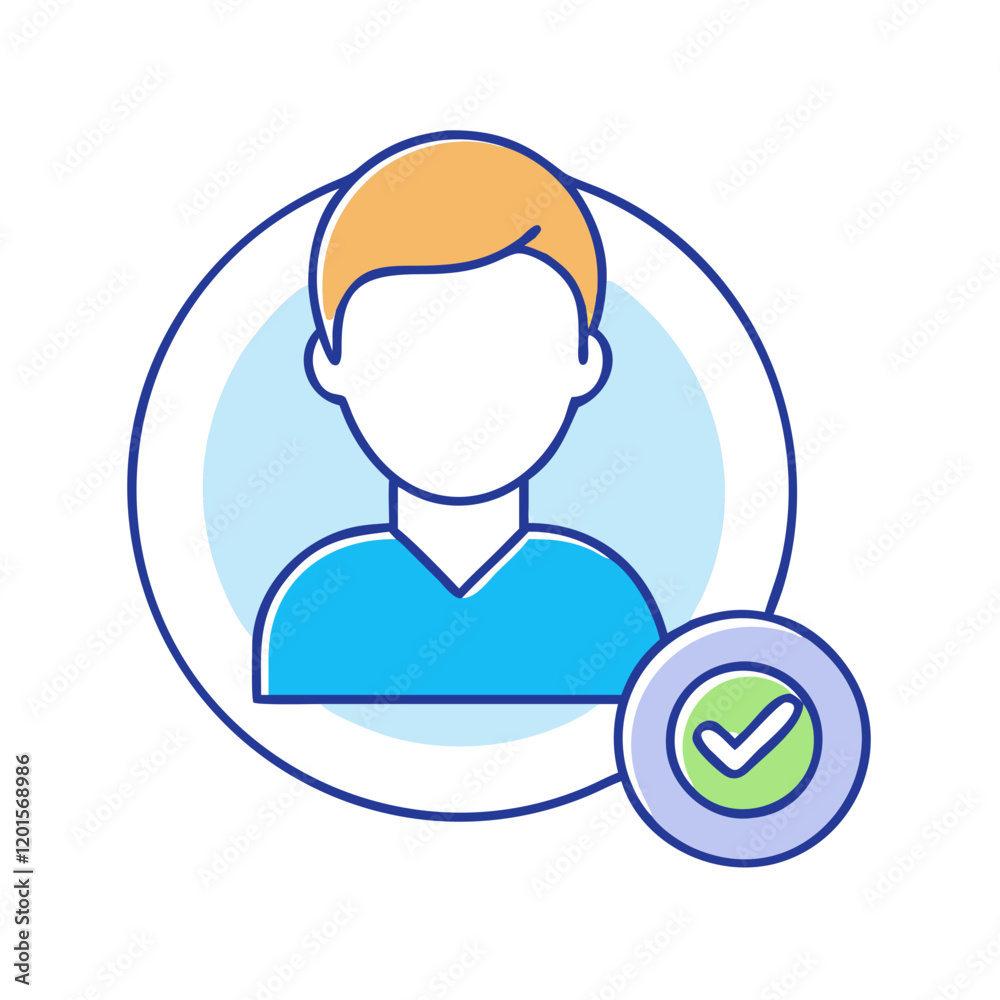 user profile icon, user profile vector illustration-simple illustration of user profile, perfect for user profile logos and themed design 
