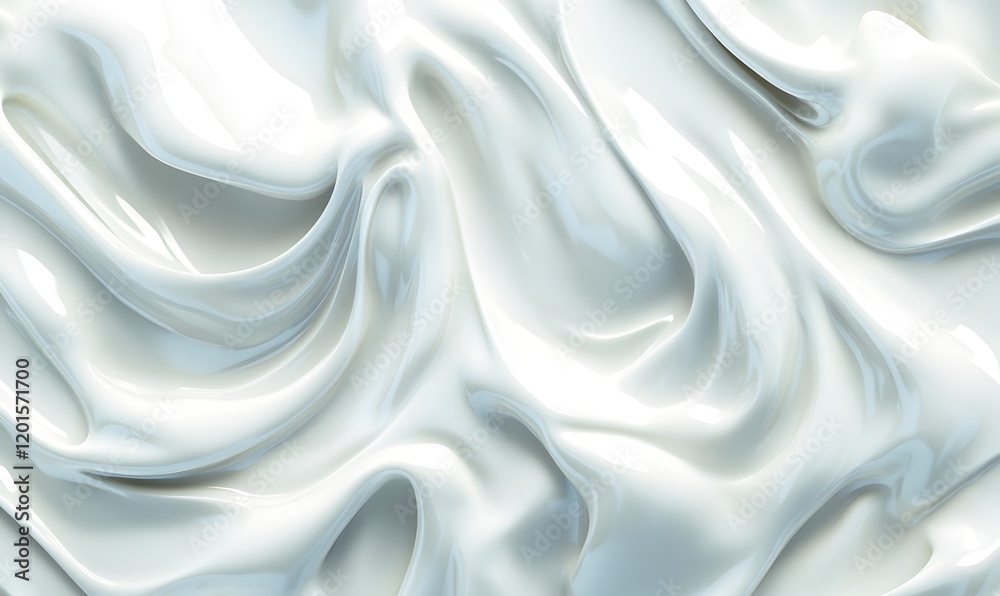 Fototapeta premium Abstract white creamy texture background.