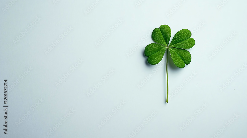 Green clover with four petals Green clover with four petals