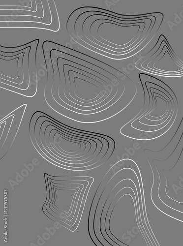 Monochrome and colorful pattern with geometric object and gradient colors, applicable to be as a background design and wallpaper, has classy and modern vibe.