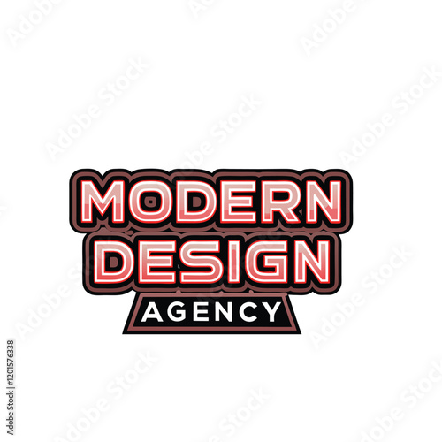 Design a bold, modern logo for a fashion brand using striking typography as the central element.