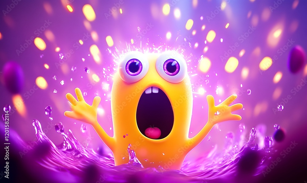 Naklejka premium 3d smiley face emoji emotion on bright background 