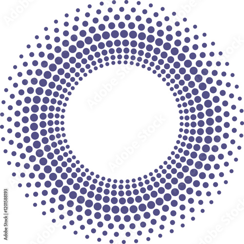 Scattered centered rounds holiday shawl background