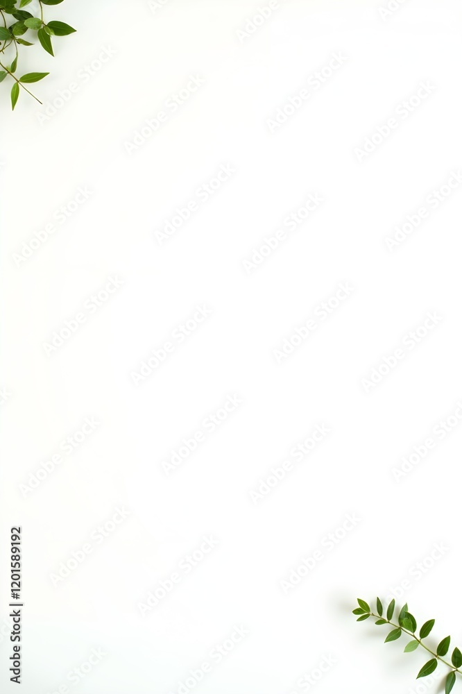 Nature-Inspired Vector Background with Fresh Leaves and Environmental Elements Nature-Inspired Vector Background with Fresh Leaves and Environmental Elements