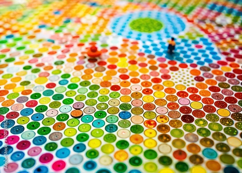 Tilt-Shift Miniature Color Blindness Test Chart with Answers