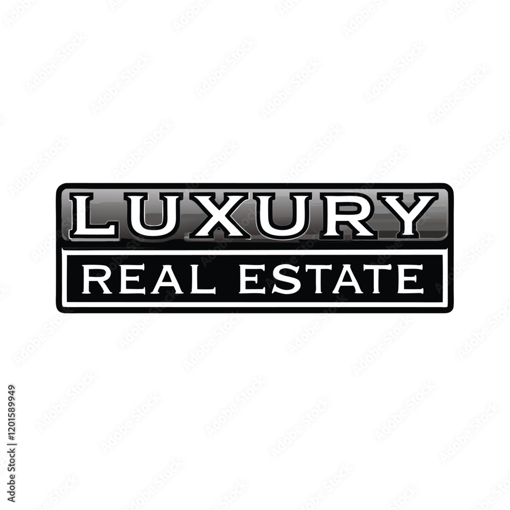 Design a modern, bold logo for a luxury real estate company that conveys exclusivity, sophistication, and a sense of prestige. Design a modern, bold logo for a luxury real estate company that conveys exclusivity, sophistication, and a sense of prestige.