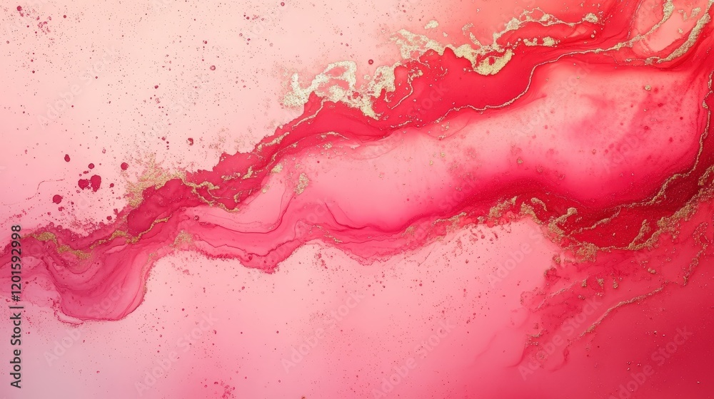 Elegant and Luxurious Abstract Marble Background in Soft Pink and Golden Tones Perfect for Sophisticated Designs and Artistic Projects