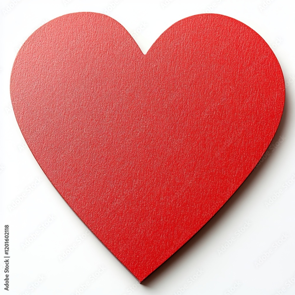 Fototapeta premium Amor Love Symbol Isolated on White Background, Abstract Expression, Heart, Romance, Emotions, Contemporary Art