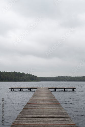 Molo nad kaszubskim jeziorem photo