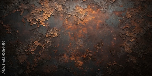 Hintergrund Grunge Textur mit Rost und Rissen - Metall Oberfläche alt und verwittert - Design Ebene Element