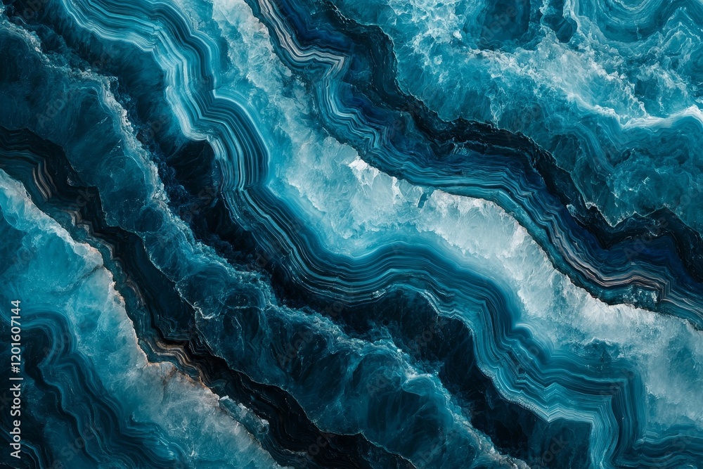 Abstract blue agate stone texture with wavy lines and patterns. Abstract blue agate stone texture with wavy lines and patterns.