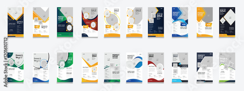 Free vector flat furniture flyer design template