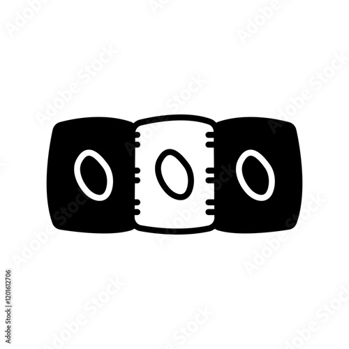 Epithelial Tissue Glyph Icon, Vector illustration