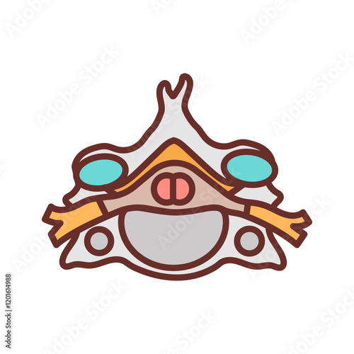 Cranial Dura Filled Icons , Vector illustration