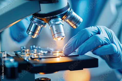 microscope featuring advanced optical technology for enhanced image clarity on a neutral background