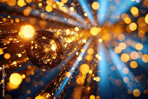 close-up view of microscope optics demonstrating exquisite image clarity with subtle lighting