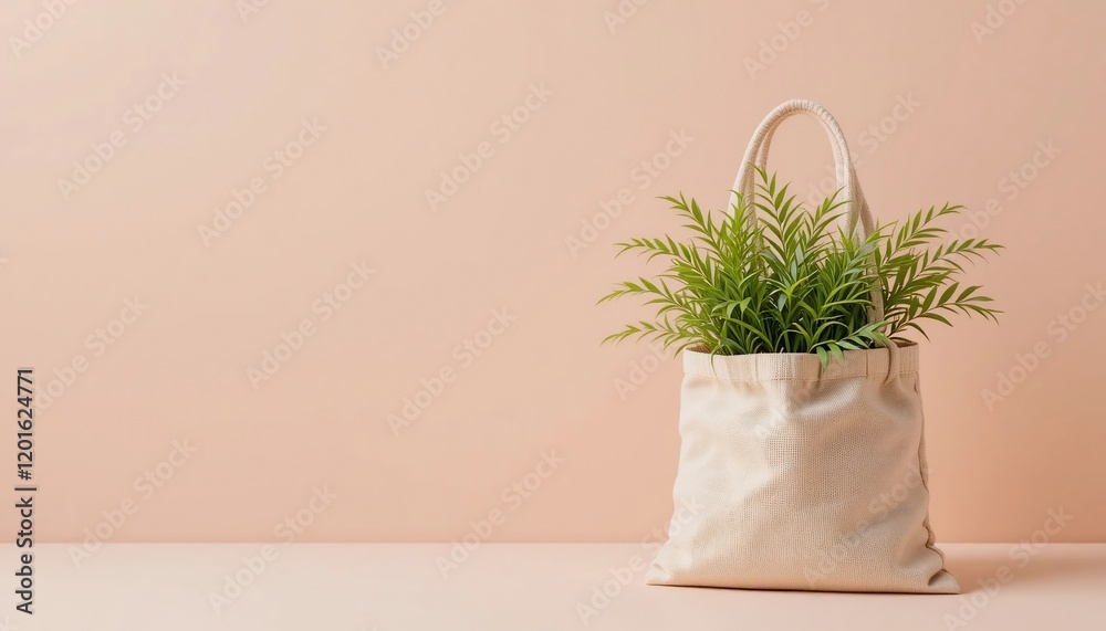 Fototapeta premium Wooden table with a vase of flowers, a potted plant on the floor, and a window overlooking a garden, creating a serene indoor space