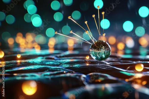 focused shot of a microscopic specimen, illustrating optical technology and sharp image clarity