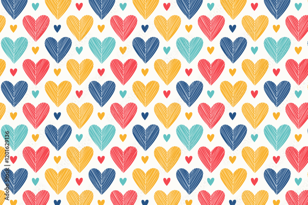 Abstract geometric heart pattern background design Abstract geometric heart pattern background design