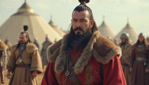 Powerful Warrior in Mongolian Yurts Historical Drama