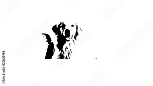 vector dog