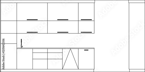 vector illustration of modern home interior design image
