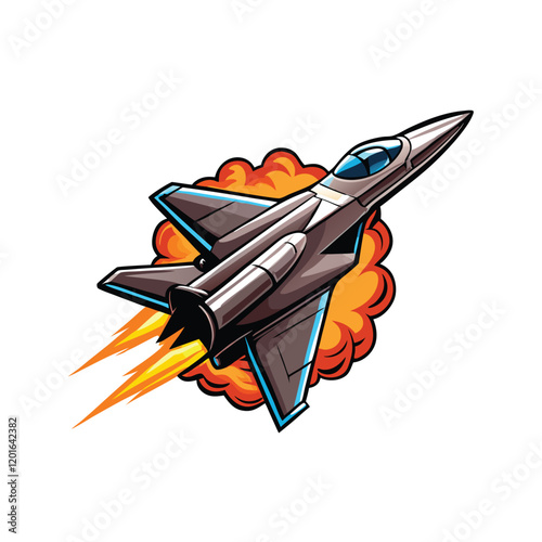 A sleek, modern tactical fighter jet performs a high-speed maneuver, leaving a trail of smoke and creating a sonic boom.