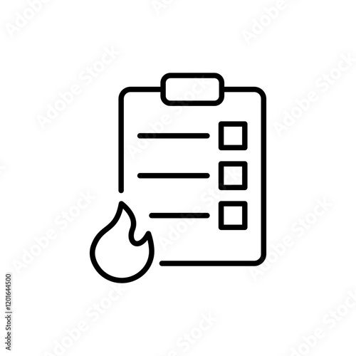 Rush job outline icons, minimalist vector illustration ,simple transparent graphic element .Isolated on white background