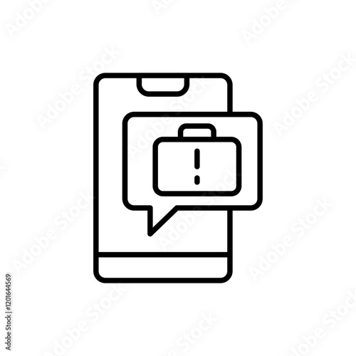 Rush job outline icons, minimalist vector illustration ,simple transparent graphic element .Isolated on white background