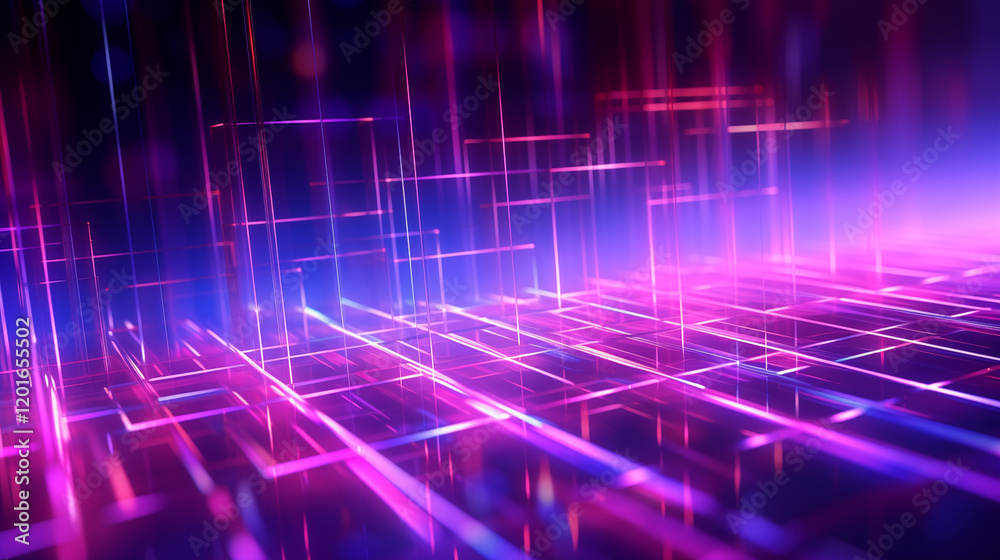 Abstraction for screensaver, background in the form of laser neon blue, red symmetrical rays. Abstraction for screensaver, background in the form of laser neon blue, red symmetrical rays.