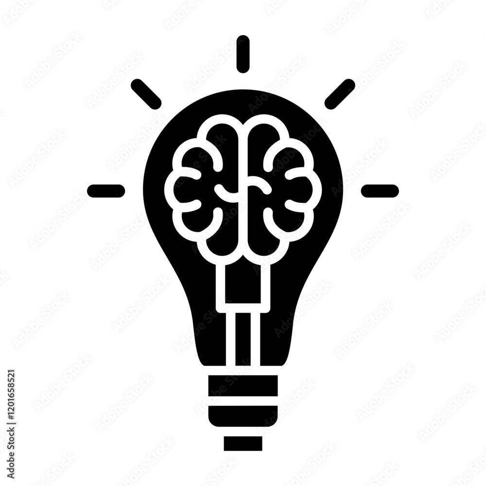 Fototapeta premium Creative brain Icon