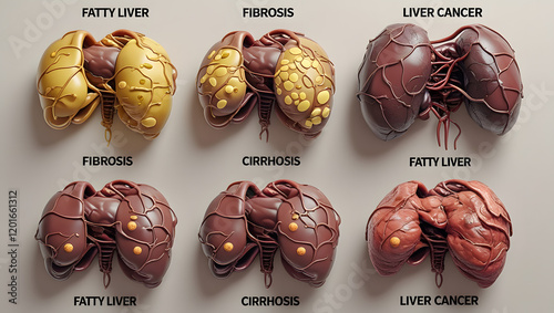 Liver Damage Stages: Fatty Liver, Fibrosis, Cirrhosis, and Liver Cancer