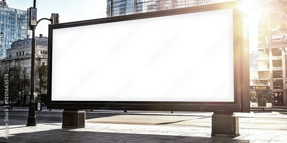 Fototapeta premium Perfect for showcasing poster designs in city streets.