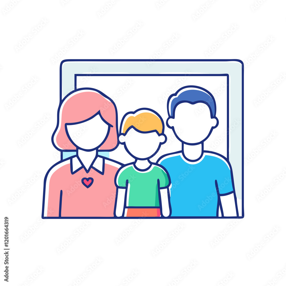 family photo spot icon, family photo spot vector illustration-simple illustration of family photo spot, perfect for family photo spot logos and themed design 