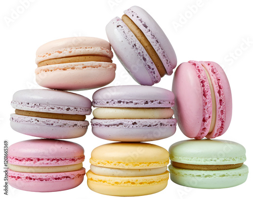 Colorful and delicious macarons