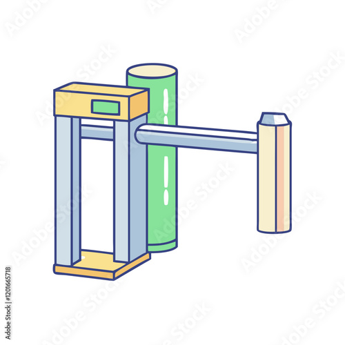 park entrance turnstile icon, park entrance turnstile vector illustration-simple illustration of park entrance turnstile, perfect for park entrance turnstile logos and themed design 