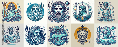 set of Olympus god logo