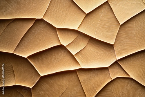 Close-up view of leaf structure under a microscope, showcasing intricate cellular patterns and textures in plant biology