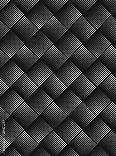 Monochrome and colorful pattern with geometric object and gradient colors, applicable to be as a background design and wallpaper, has classy and modern vibe.