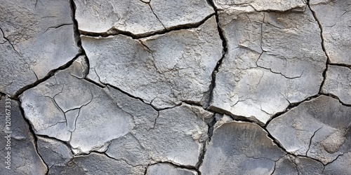 Closeup view of cracked concrete texture, showcasing the intricate details of cracked concrete. This cracked concrete texture serves as a striking background for various creative projects.