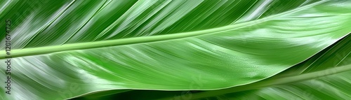 Close-up of vibrant green palm leaves. consumer trends, sustainability, minimalism consumer trends, sustainability