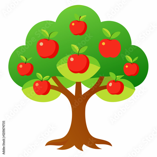 red apple tree